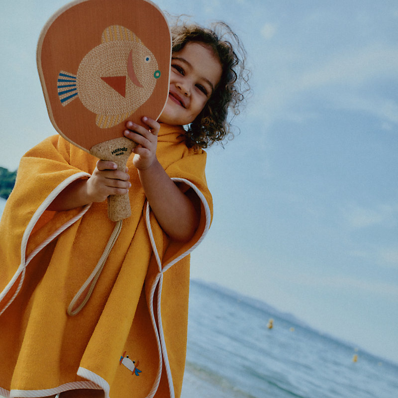 Animaux Nattes set of 2 beach rackets - Blue | Hermès Mainland China